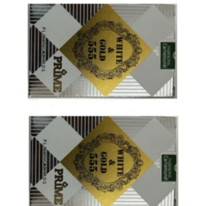 WHITE AND GOLD CARDS