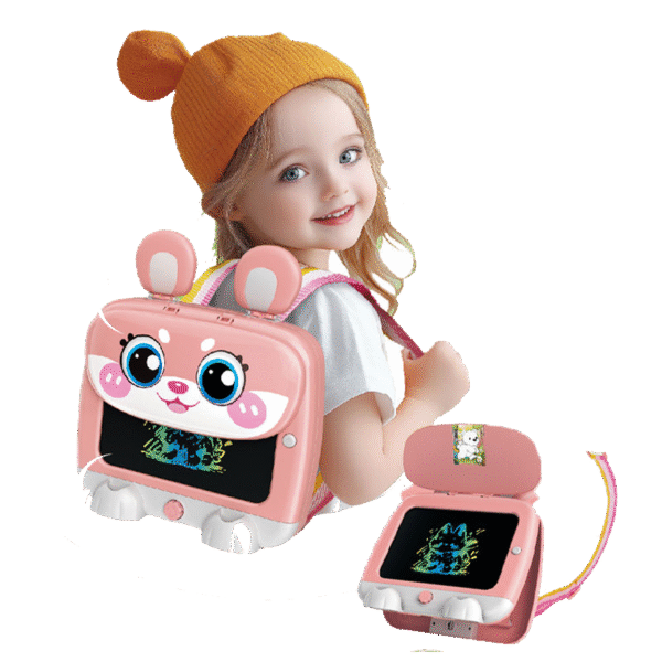 Kids Portable LCD Drawing Board Backpack Toys
